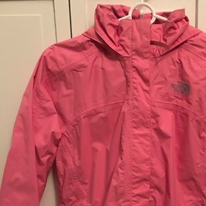 Girls L North Face Raincoat NEVER WORN